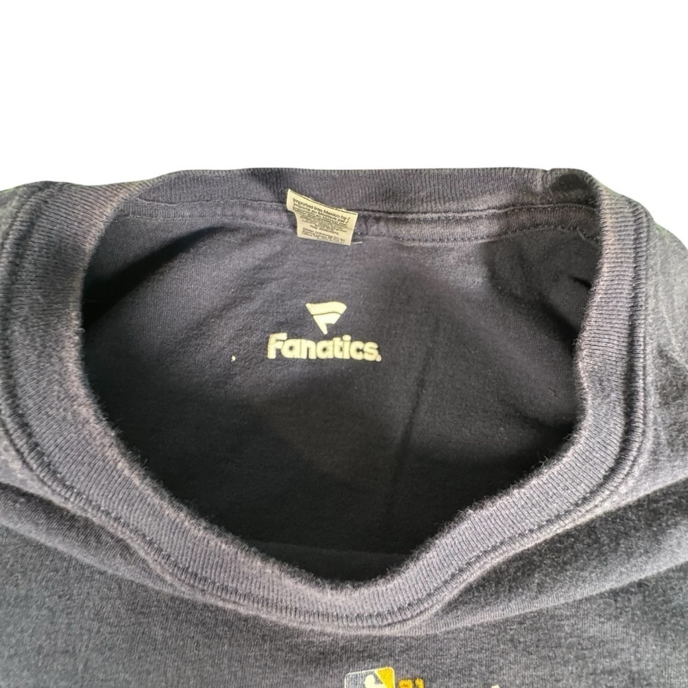 Fanatics Milwaukee Brewers NL Central Champs 2021 Shirt 2XL Navy Blue Cotton - Picture 4 of 8